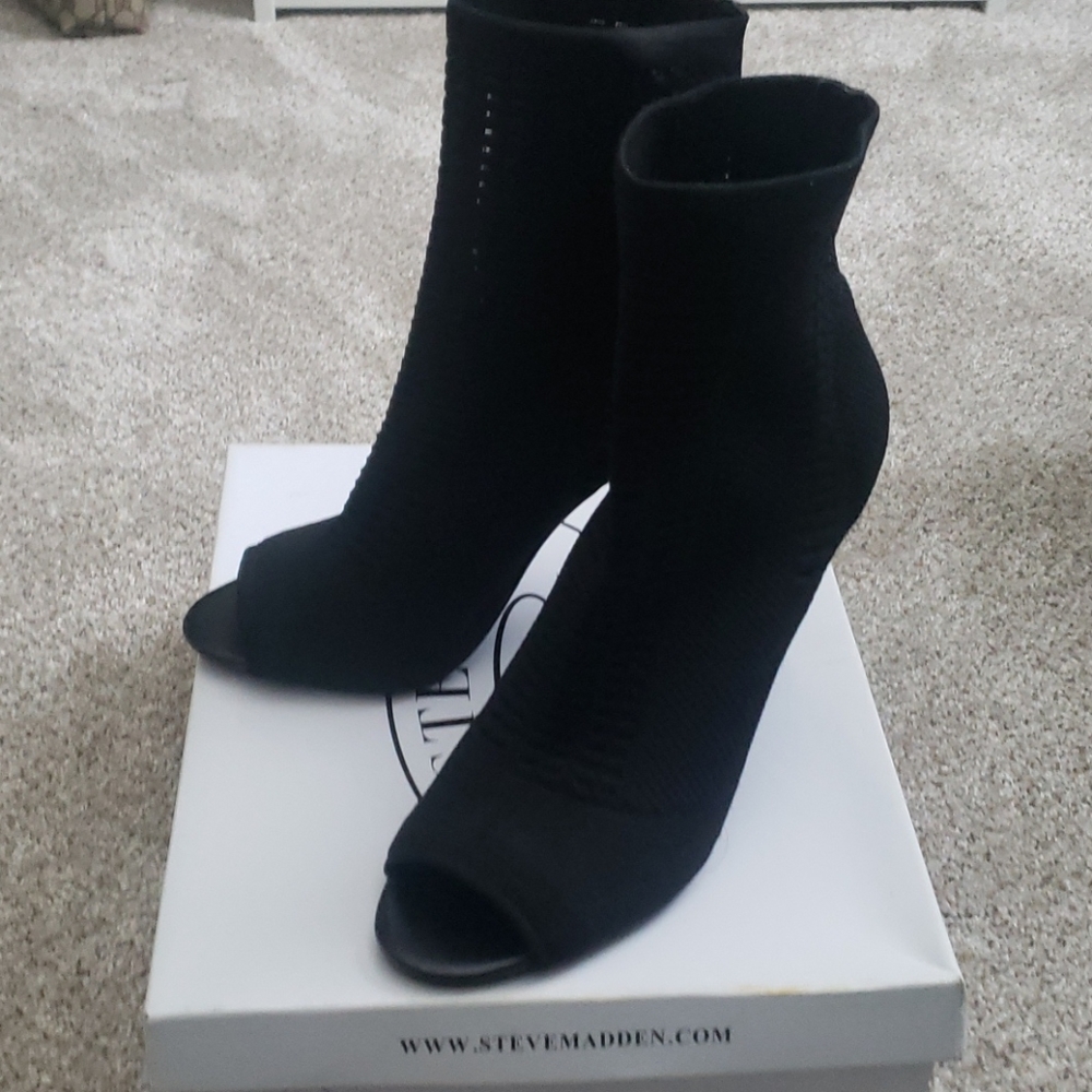 Steve Madden Candid Black Fabric Shoes